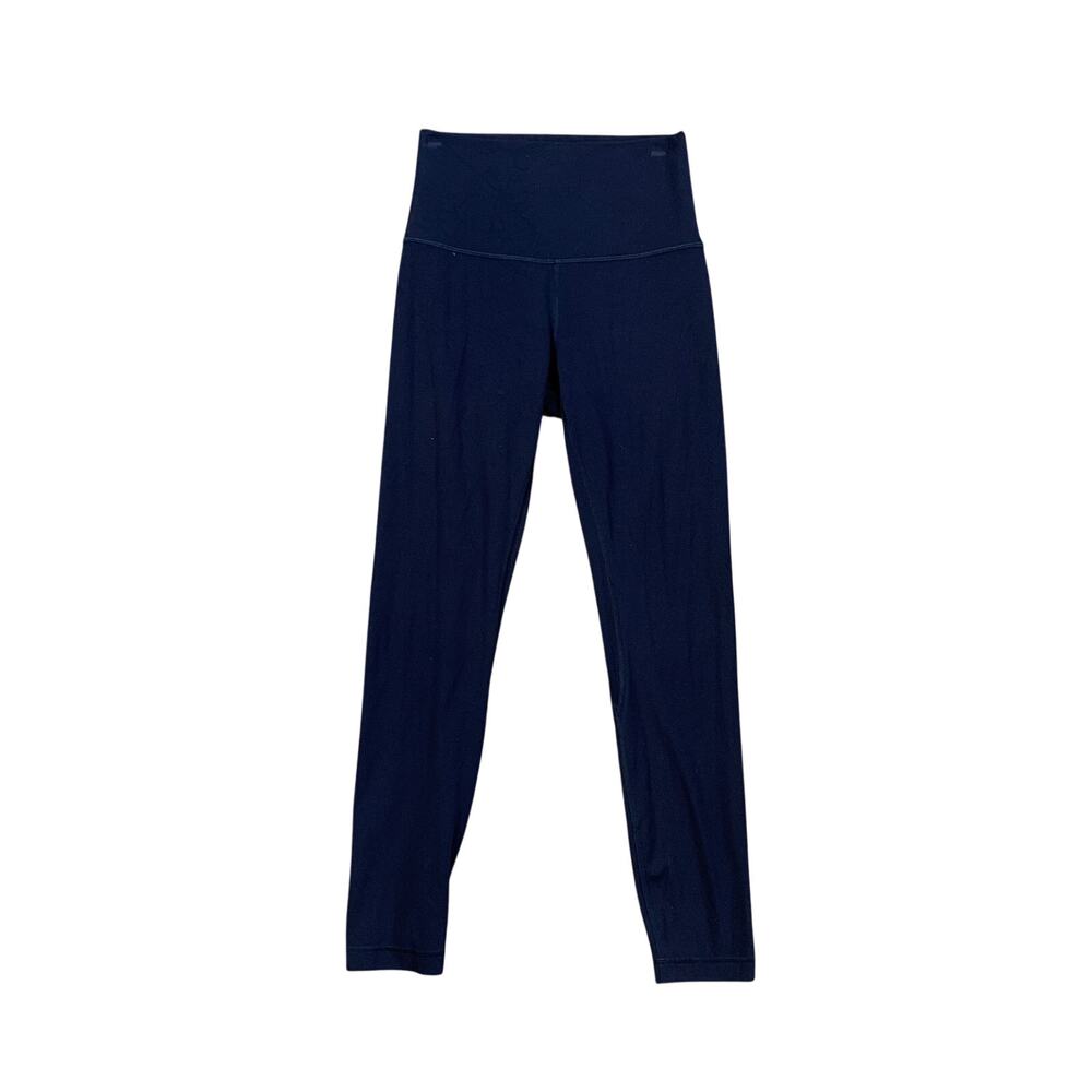 Lululemon Leggings Womens 4 Navy Align High Rise Wide Waistband Workout Yoga